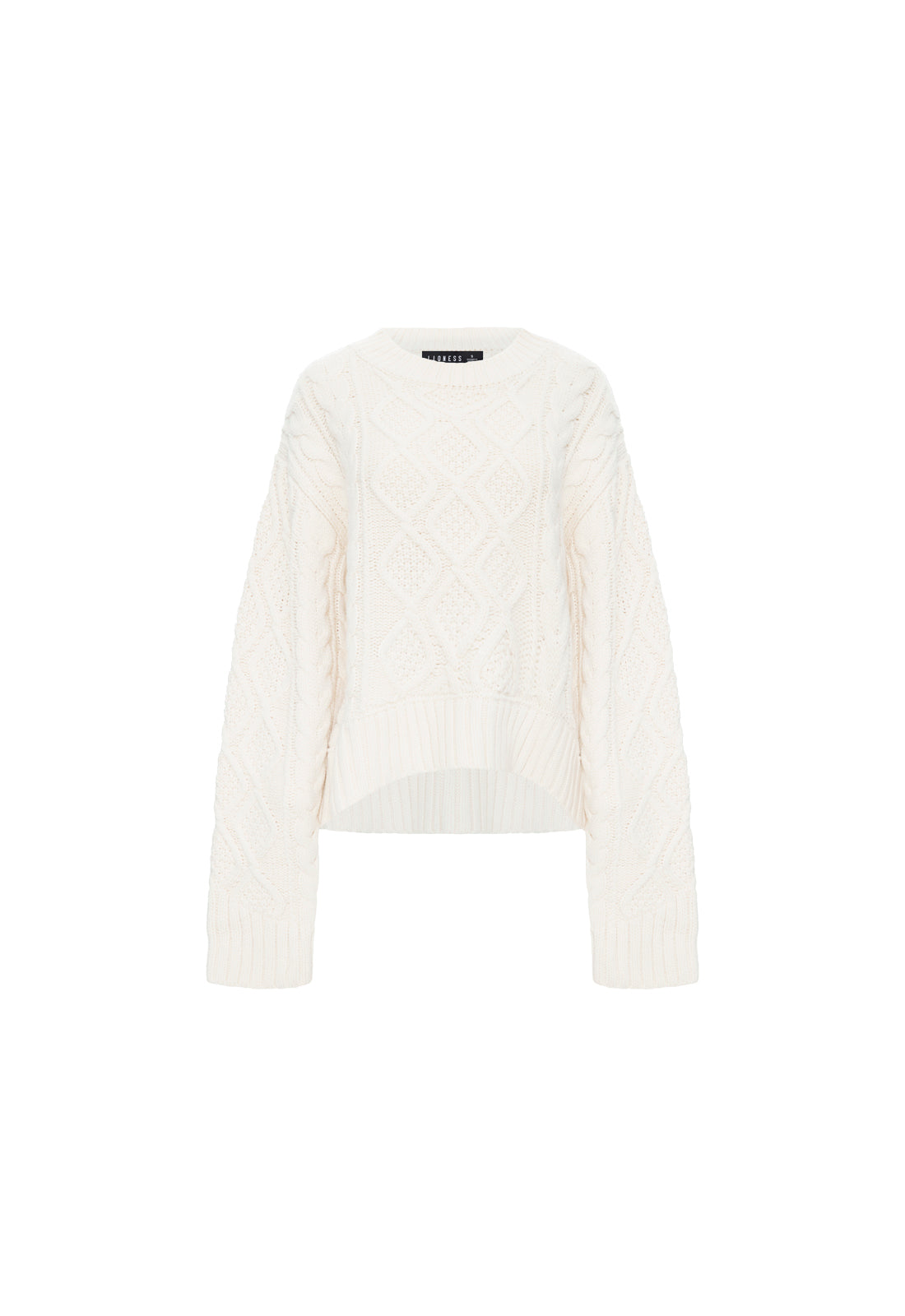 Lioness Fashion Exclusive LIAISON CABLE KNIT - CREAM
