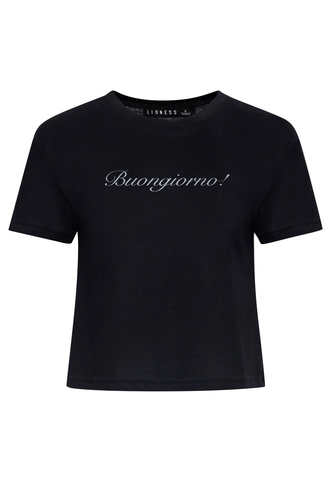 Lioness Fashion Special Offer BUONGIORNO BABY TEE - NOIR