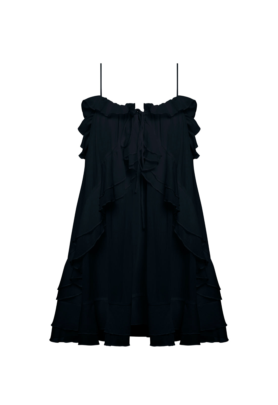 Lioness Fashion Recommended ETHEREAL MINI DRESS - OBSIDIAN