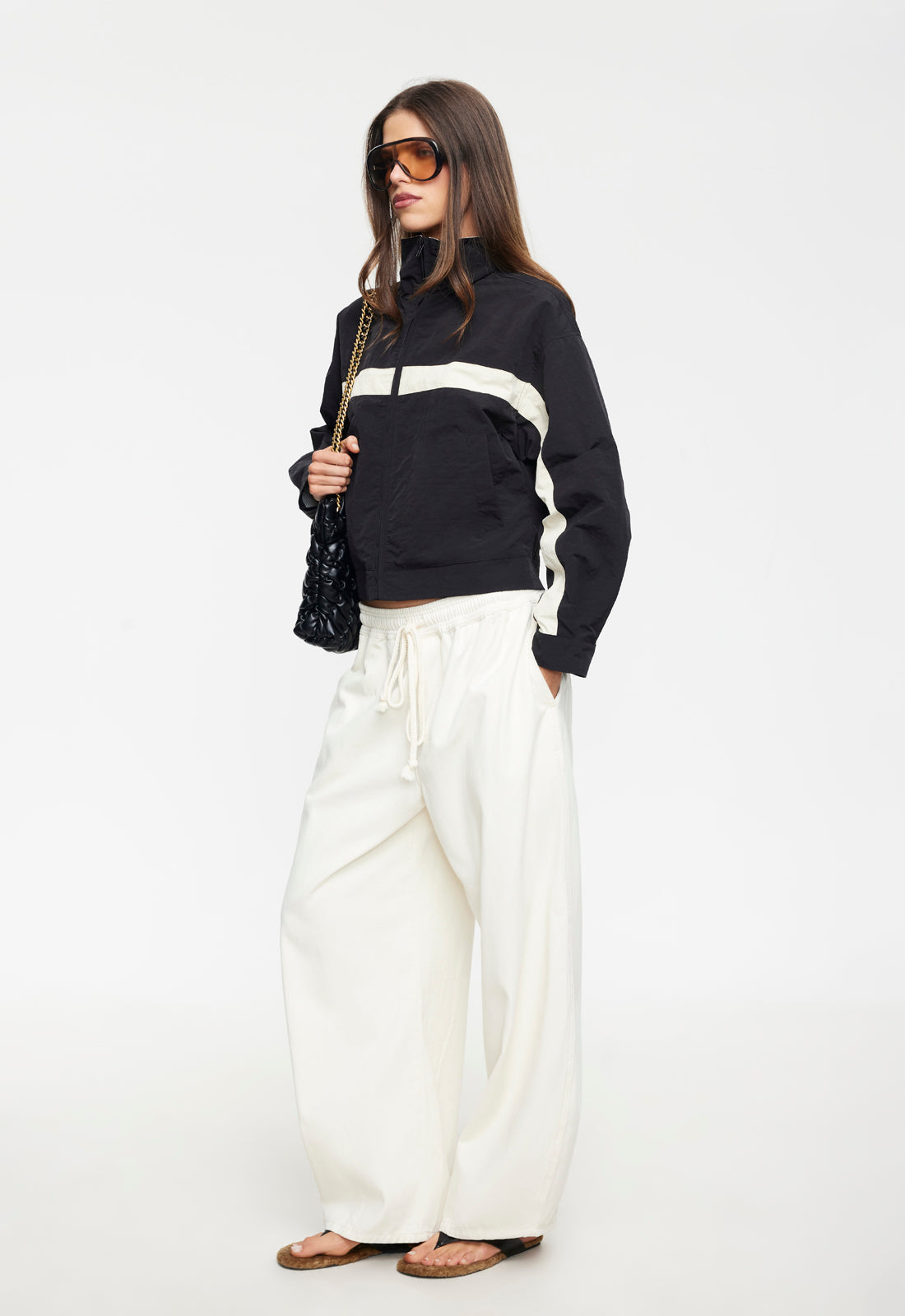 Lioness Fashion Popular Essential Windbreaker - Noir