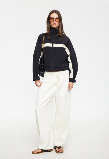 Lioness Fashion Popular Essential Windbreaker - Noir