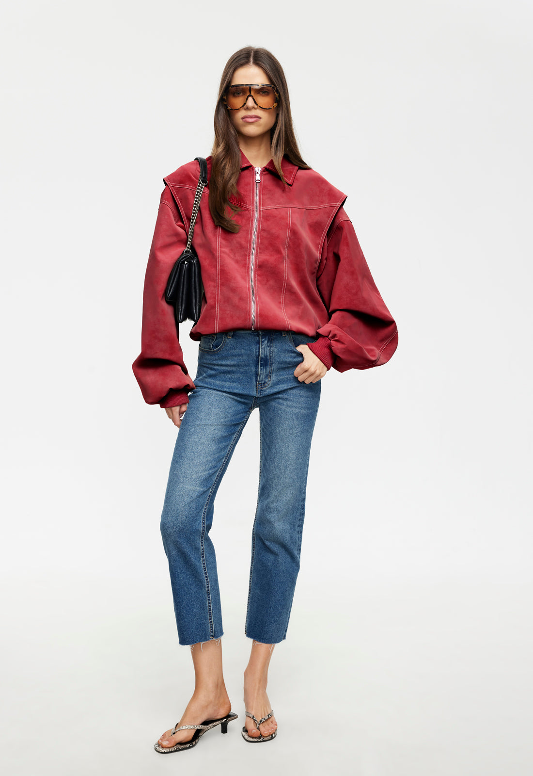 Lioness Fashion Popular VISTA BOMBER - CRIMSON