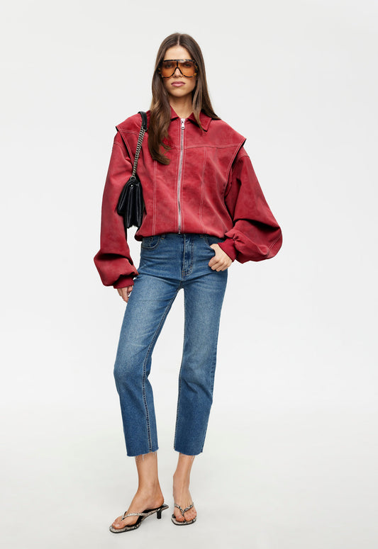 Lioness Fashion Popular VISTA BOMBER - CRIMSON