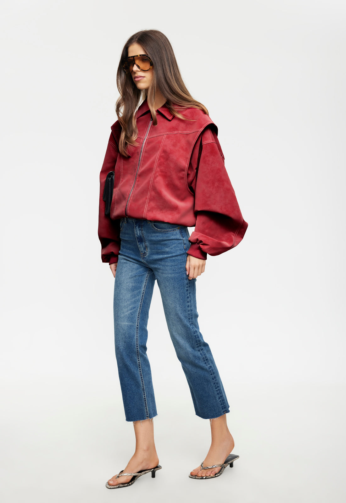 Lioness Fashion Popular VISTA BOMBER - CRIMSON