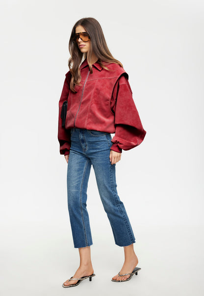 Lioness Fashion Popular VISTA BOMBER - CRIMSON