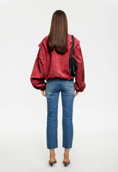 Lioness Fashion Popular VISTA BOMBER - CRIMSON