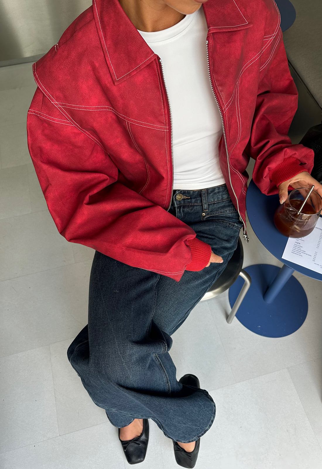 Lioness Fashion Popular VISTA BOMBER - CRIMSON