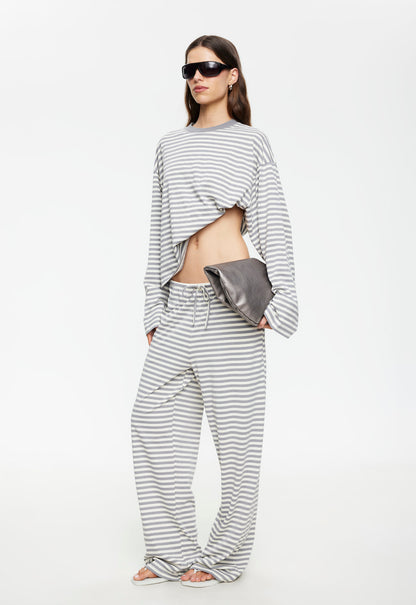 Lioness Fashion Latest Bloom Long Sleeve - Ash Stripe