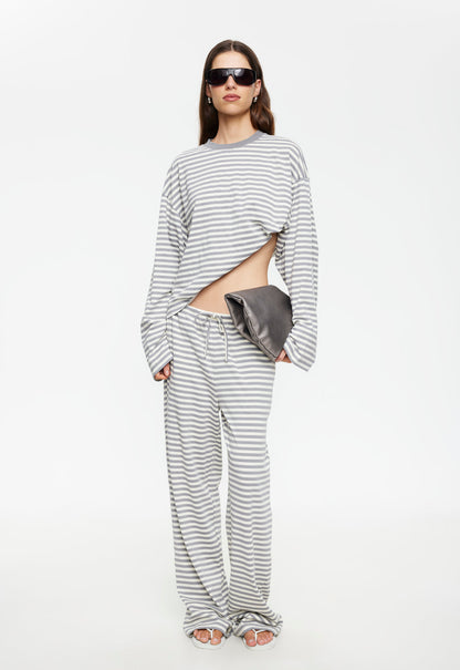 Lioness Fashion Latest Bloom Long Sleeve - Ash Stripe