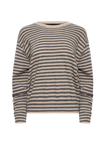 Lioness Fashion Smart Buy OLSEN KNIT - SLATE STRIPE
