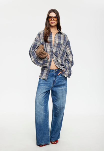 Lioness Fashion Discount CLARITY SHIRT - ASH PLAID
