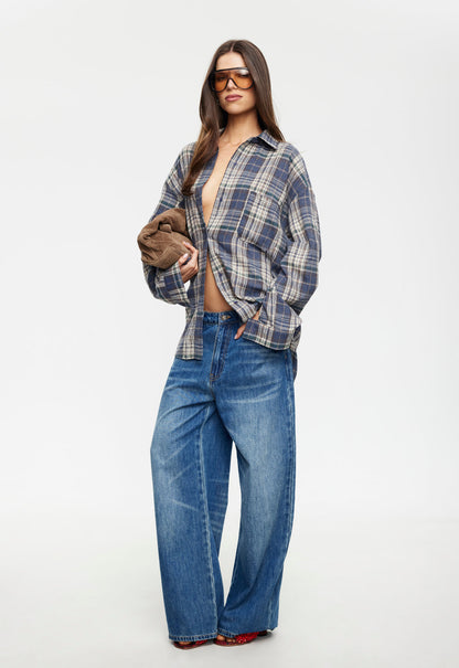 Lioness Fashion Discount CLARITY SHIRT - ASH PLAID
