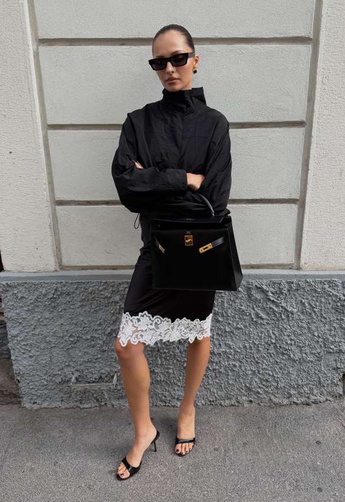 Lioness Fashion Discount ANCHORED MIDI SKIRT - NOIR