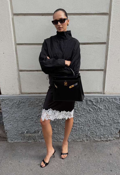 Lioness Fashion Discount ANCHORED MIDI SKIRT - NOIR