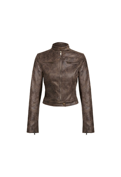 Lioness Fashion Best Seller BELLA MOTO JACKET - CHOCOLATE