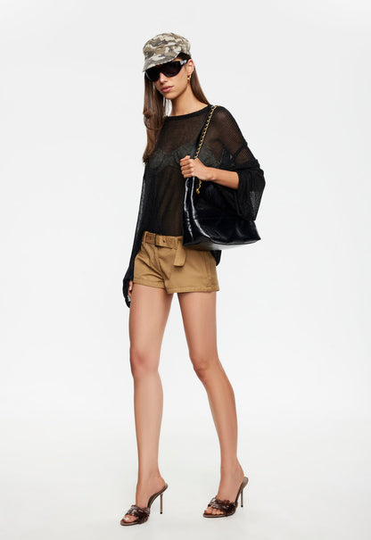 Lioness Fashion Popular Bloom Long Sleeve - Noir