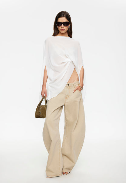 Lioness Fashion Customer Favorite Aura Poncho - Porcelain