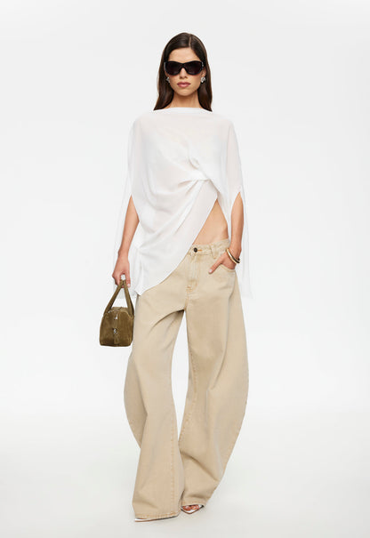 Lioness Fashion Customer Favorite Aura Poncho - Porcelain