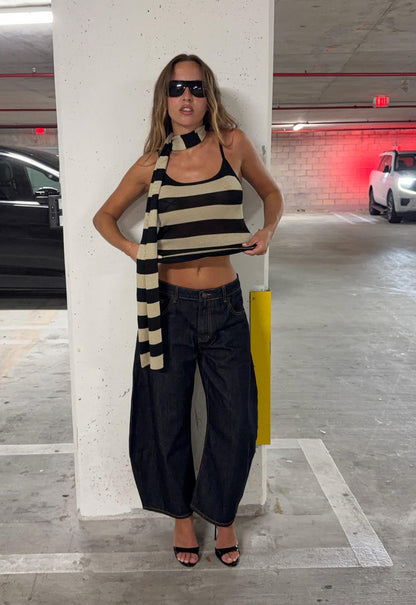 Lioness Fashion Hot Sale Dolce Tank Top - Sand Stripe