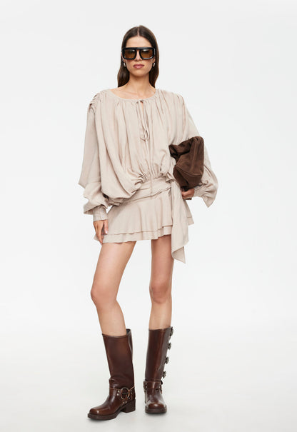 Lioness Fashion Trusted Elements Mini Dress - Beige
