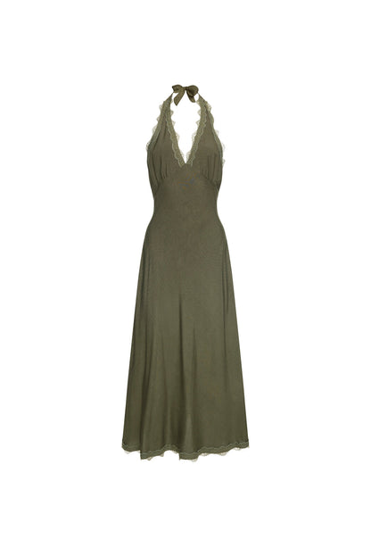 Lioness Fashion Discount Stars Align Midi Dress - Khaki