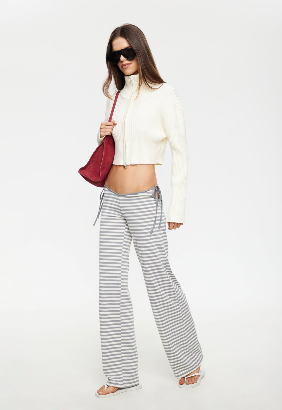 Lioness Fashion Best Price Bloom Tie Pant - Ash Stripe