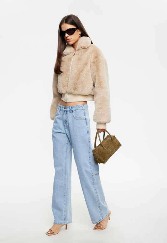 Lioness Fashion Everyday Drita Faux Fur - Sand