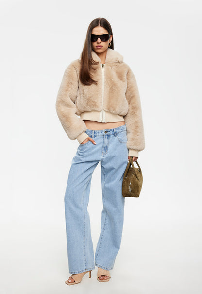 Lioness Fashion Everyday Drita Faux Fur - Sand