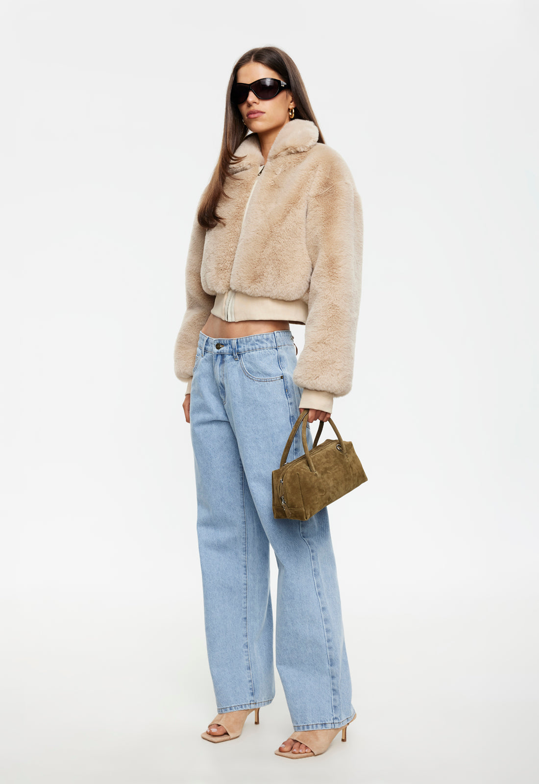 Lioness Fashion Everyday Drita Faux Fur - Sand