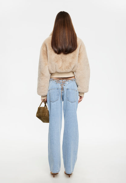 Lioness Fashion Everyday Drita Faux Fur - Sand