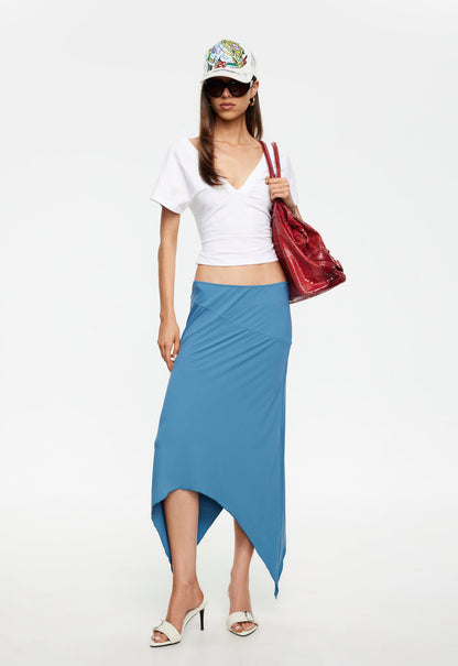 Lioness Fashion Customer Favorite Trophy Midi Skirt - Cerulean