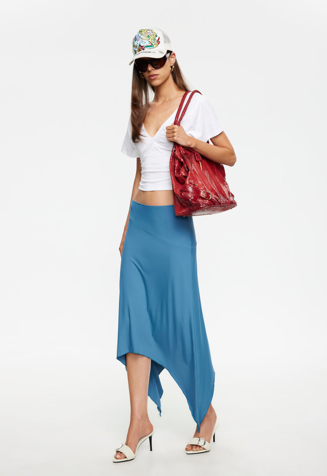 Lioness Fashion Customer Favorite Trophy Midi Skirt - Cerulean