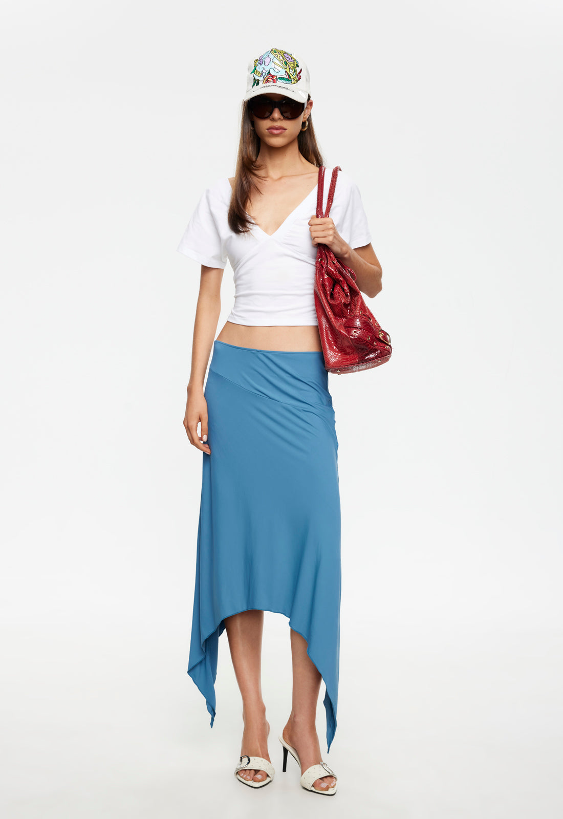Lioness Fashion Customer Favorite Trophy Midi Skirt - Cerulean
