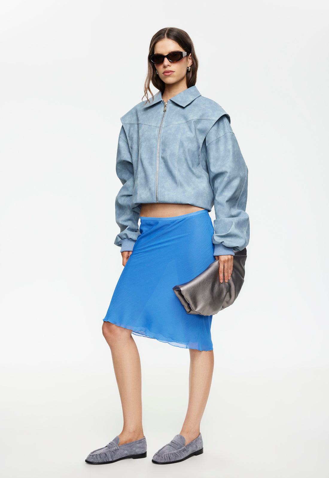 Lioness Fashion New Shoreline Midi Skirt - Persian Jewel