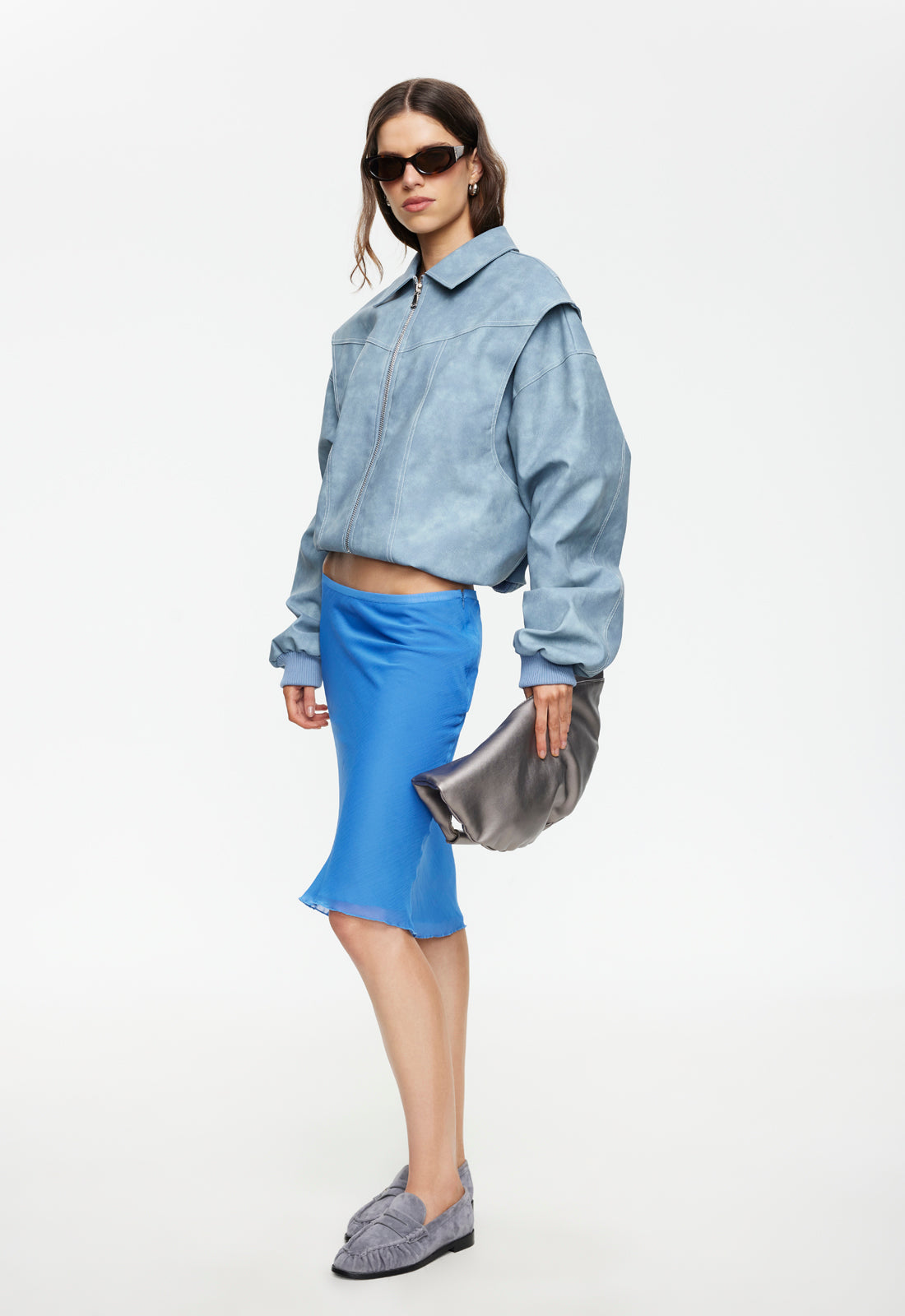Lioness Fashion New Shoreline Midi Skirt - Persian Jewel