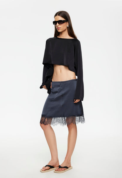 Lioness Fashion Value Skin Midi Skirt - Petrol