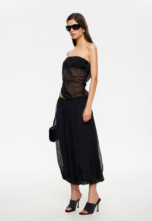 Lioness Fashion Trusted Intuition Bubble Midi - Noir