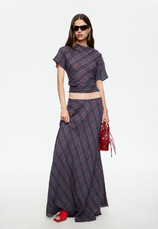 Lioness Fashion Essential Halcyon Top - Jade Plaid