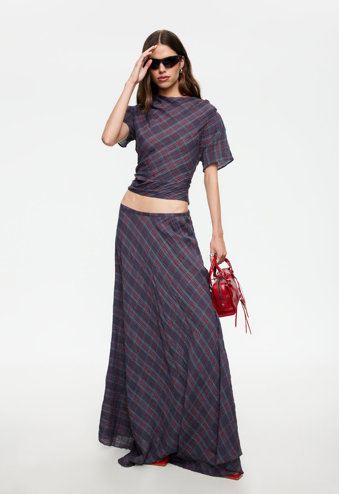 Lioness Fashion Essential Halcyon Top - Jade Plaid