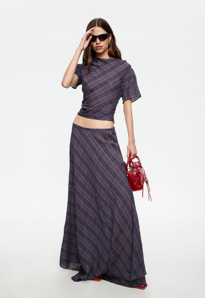 Lioness Fashion Essential Halcyon Top - Jade Plaid