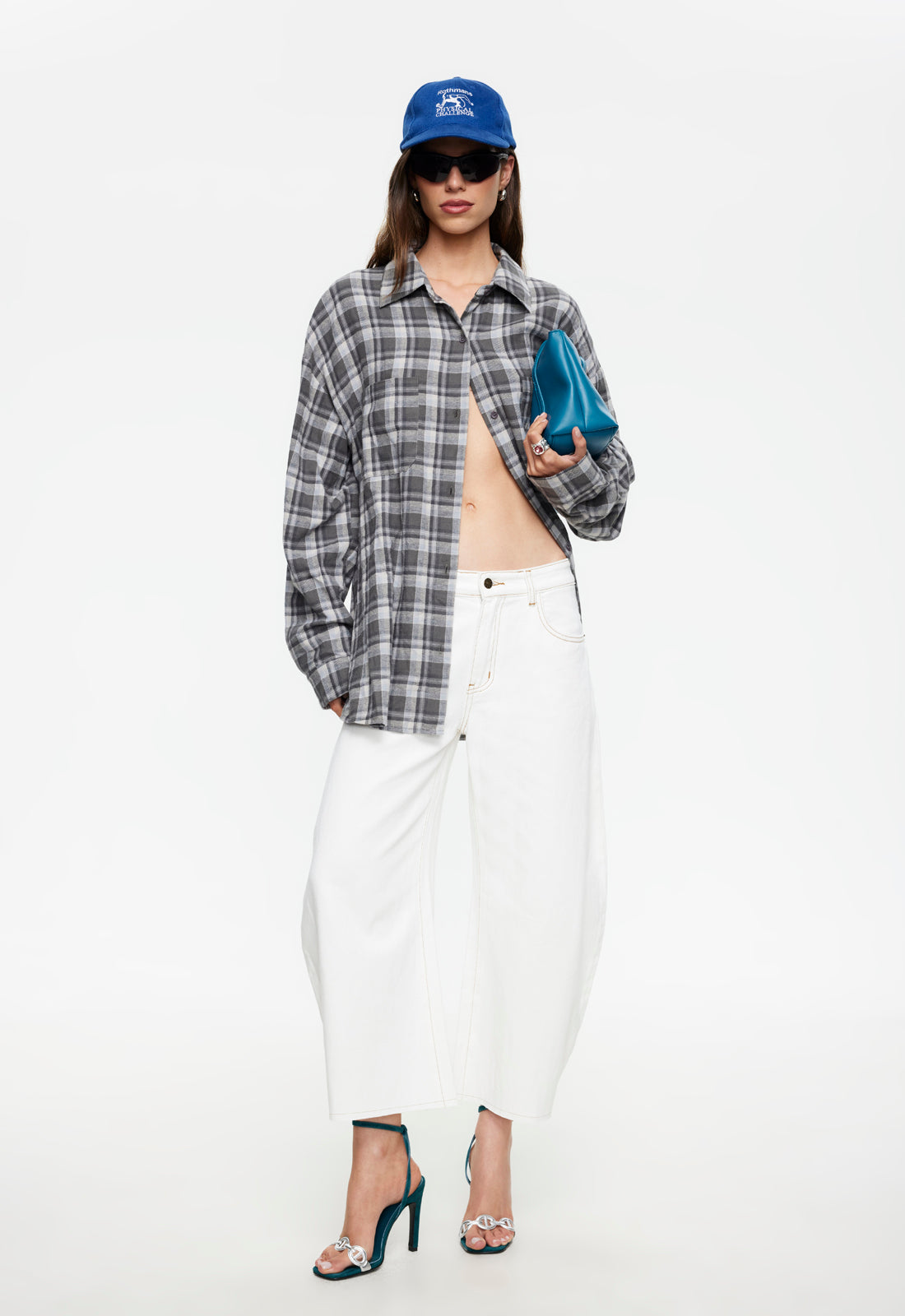 Lioness Fashion Deals Horseshoe Cropped Jean - Porcelain