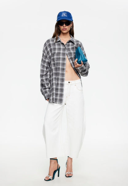 Lioness Fashion Deals Horseshoe Cropped Jean - Porcelain
