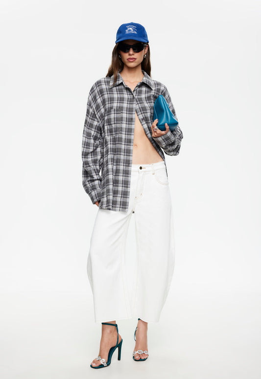 Lioness Fashion Deals Horseshoe Cropped Jean - Porcelain
