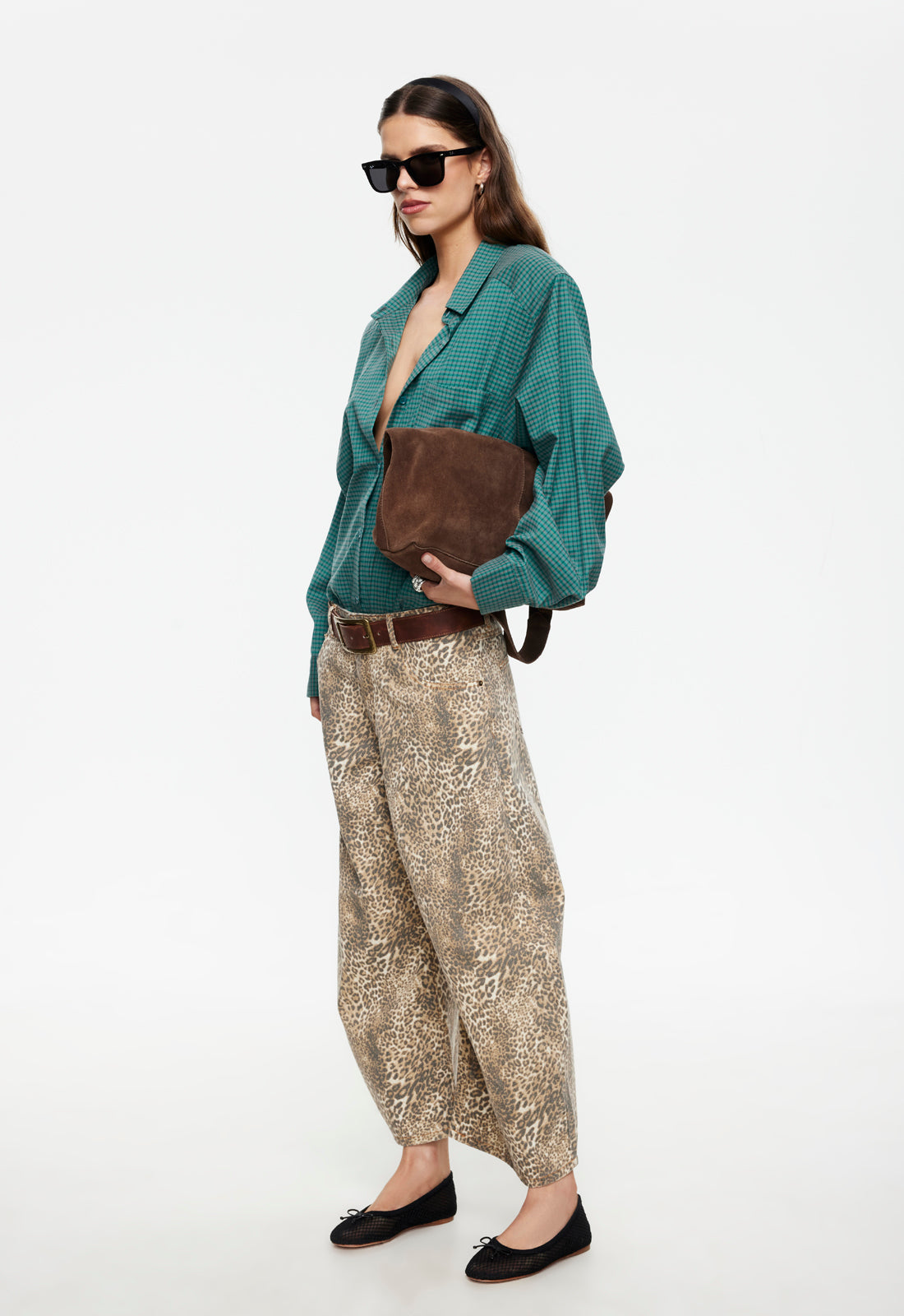 Lioness Fashion Deals Horseshoe Cropped Jean - Leopard