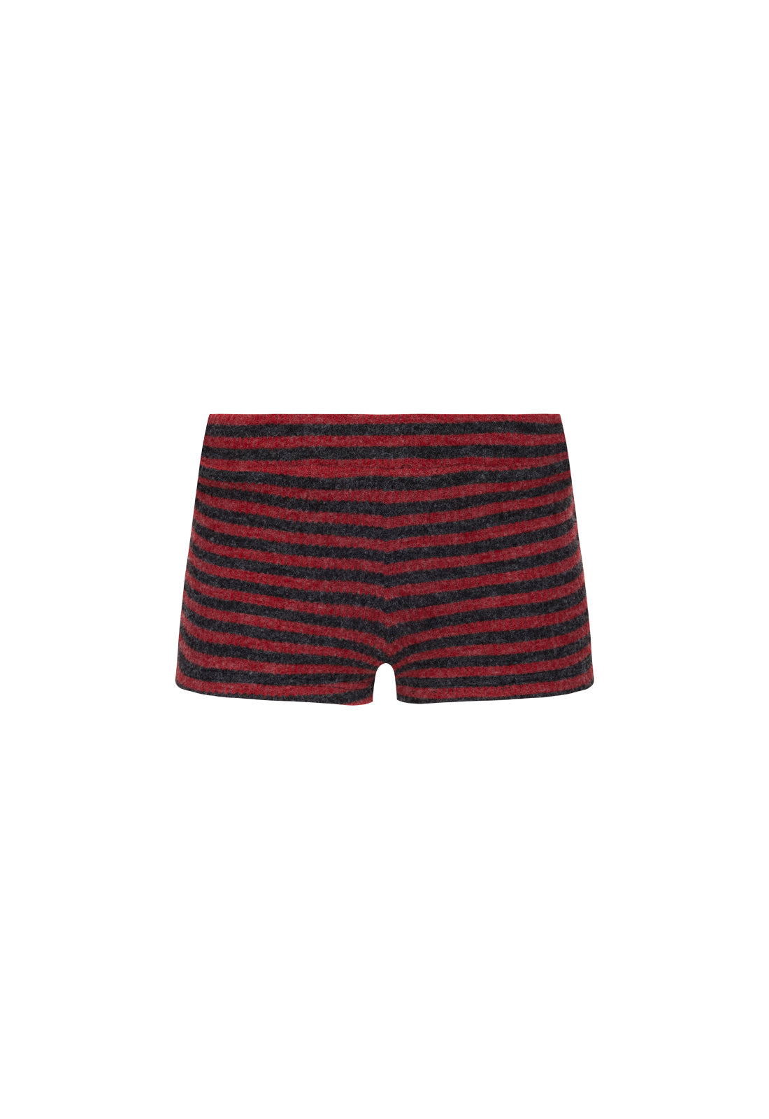 Lioness Fashion Customer Favorite HOUSEWIFE KNIT SHORT - CRIMSON STRIPE