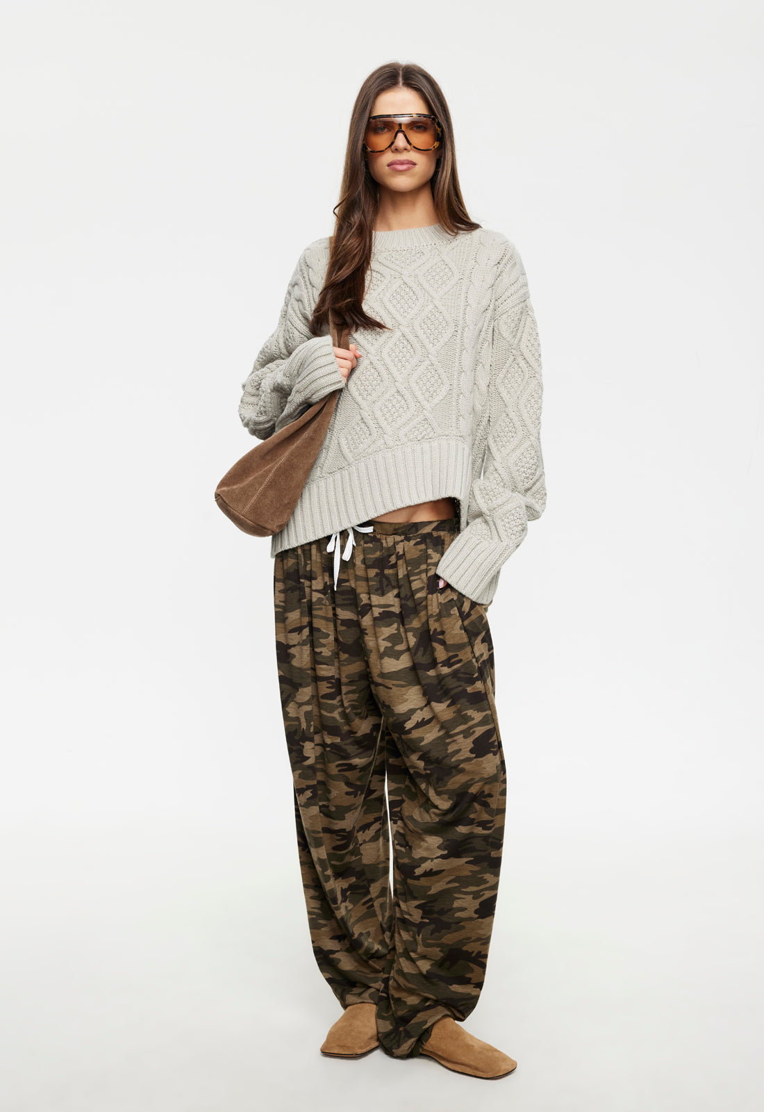 Lioness Fashion Sale LIAISON CABLE KNIT - ASH