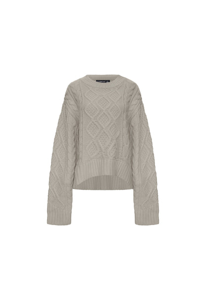 Lioness Fashion Sale LIAISON CABLE KNIT - ASH