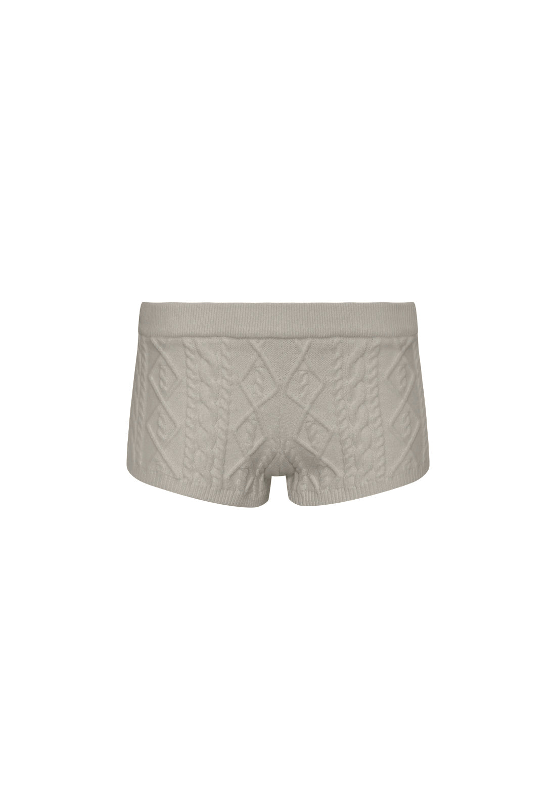 Lioness Fashion Quality HOUSEWIFE KNIT SHORT - ASH CABLE