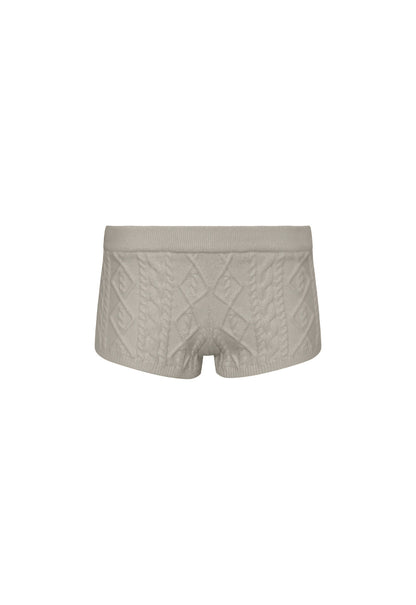 Lioness Fashion Quality HOUSEWIFE KNIT SHORT - ASH CABLE