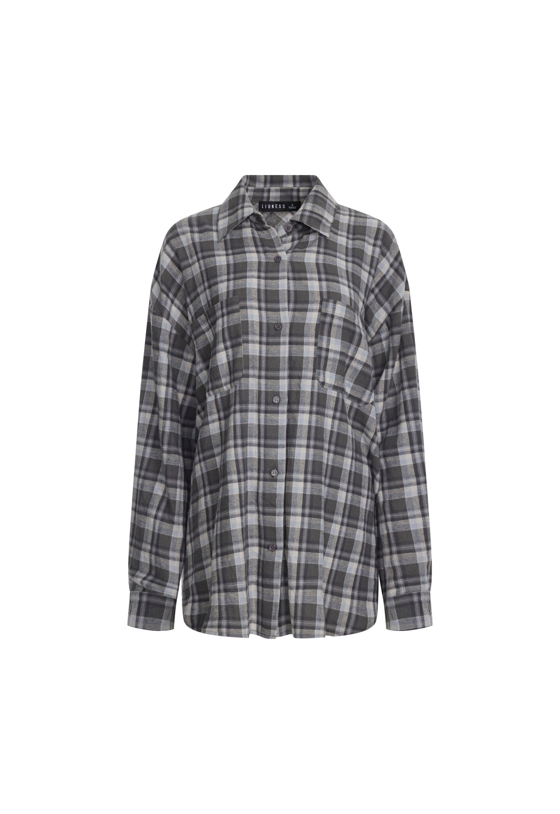 Lioness Fashion Value Clarity Shirt - Slate Plaid